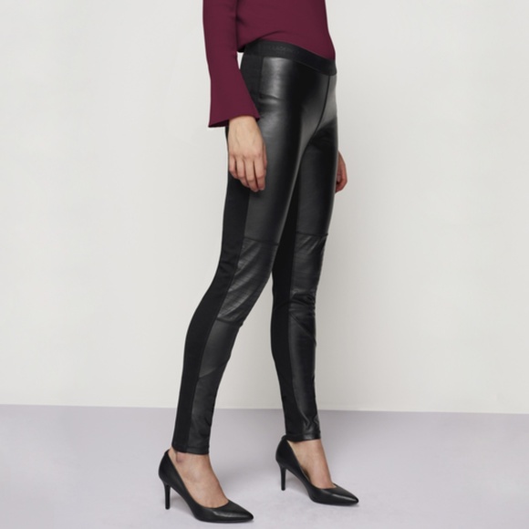Karl Lagerfeld Pants - NWT: Karl Lagerfeld Faux Leather Moto Leggings